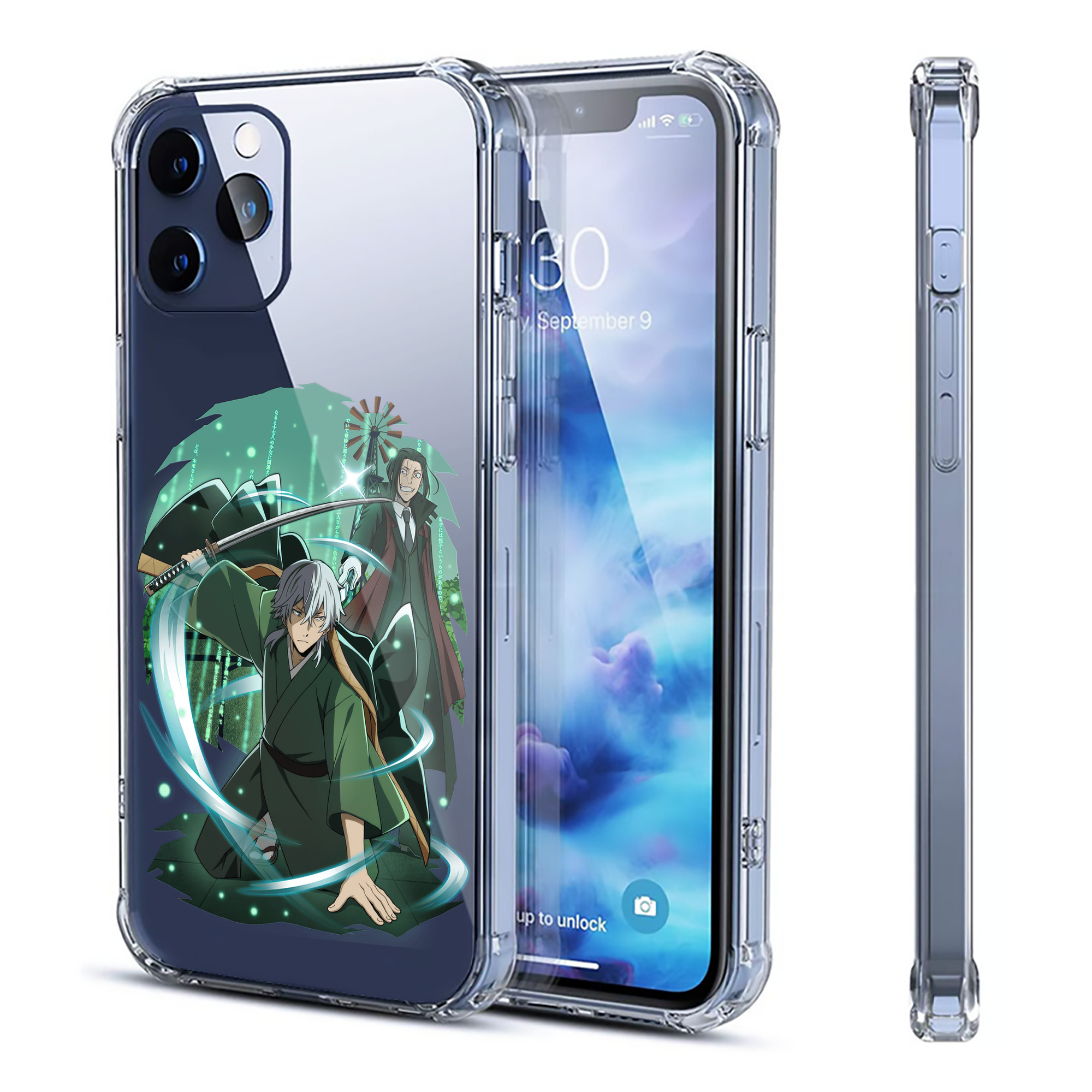 （画像用） 文豪ストレイドッグス Bungo Stray Dogs 【iPhone 12シリーズ対応】透明スマホケース（クリアソフトケース）